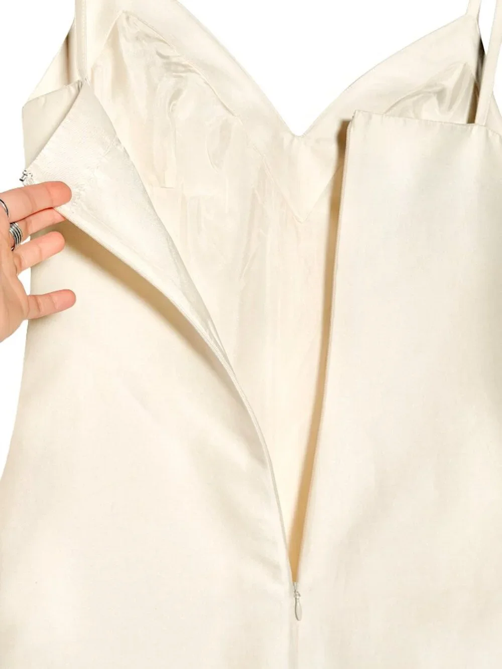 Valentino Ivory Cotton Silk Tank Dress - Picture 5 of 8
